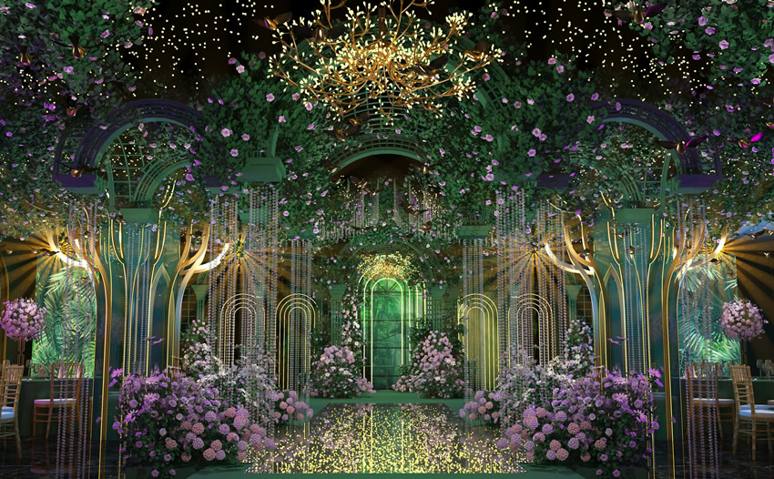 和平奇妙森林婚礼堂效果展示