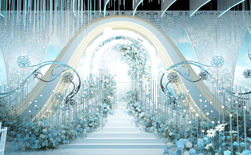 和平釡香烙馍村水晶厅效果展示